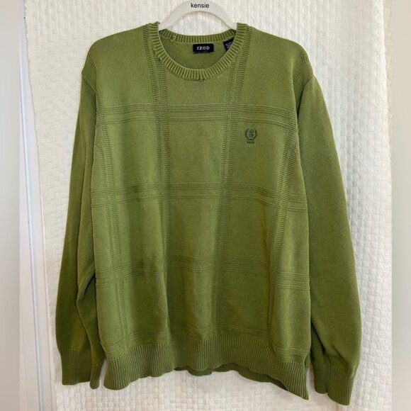 IZOD Vintage Green Men's Sweater - Picture 1 of 3